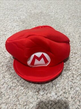 Amazon Red Kids Hat with White & Red M Emblem